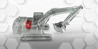 Excavator with HYDAC valve technology for pilot control 