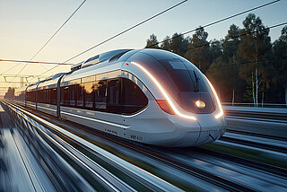 Modern train with alternative drive technology