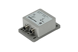Dual-axis inclination sensor for track laying machines