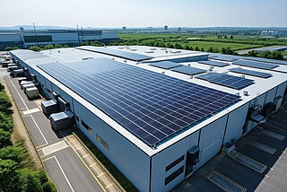 View of a production facility for battery production.