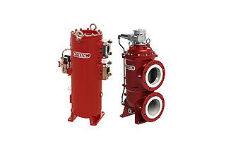 Inline filters and automatic filters for lubrication oil systems.