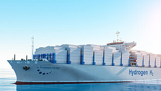 Hydrogen ship at sea