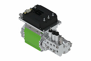 The HYDAC E-Pump is a power unit product range with a variable-speed drive.