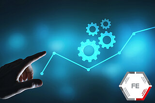 Gears with increasing productivity curve including Fluid Engineering logo