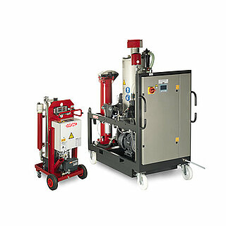 Depiction of two HYDAC dewatering units