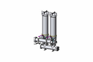 3D depiction of the NF filter series for the pulp and paper industry