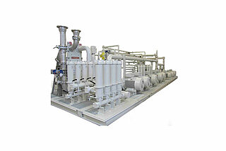 Depiction of a complete lubricating oil unit realised by HYDAC