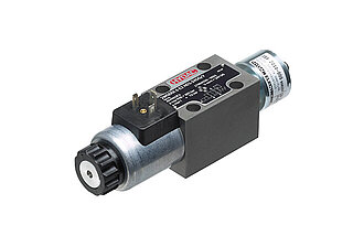 Direct-acting directional valve with switch position monitoring 