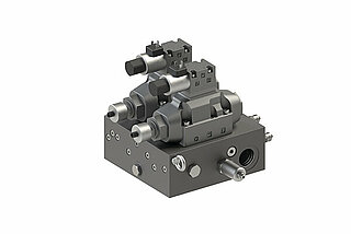HYDAC Retrofit Block PSN/PSNH for stock presses up to 600 l/min & 315 bar

