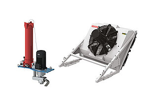 HYDAC oil system with cooler and NF filter for gearboxes in wind turbines