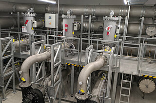 Water treatment in the large-scale Cirulago project in Switzerland: HYDAC filters in use.
