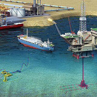 Water treatment in the oil and gas industry.
