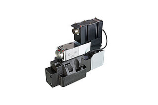 HYDAC directional valves with sandwich plate are designed for large flow rates in hydropower plants