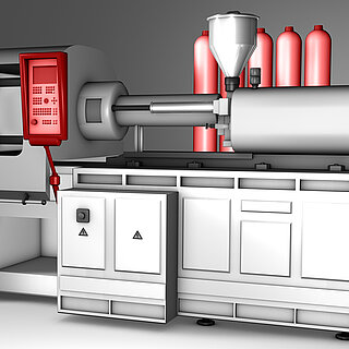 Plastic injection moulding machine