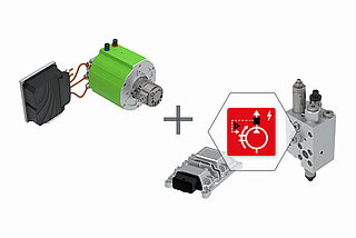 The HYDAC variable-speed needs-based power control for efficient supply of your hydraulic system without additional sensors.