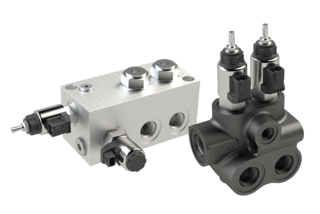 Two different variants of HYDAC control blocks for individual pressure protection
