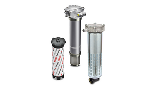 HYDAC Air-X filter portfolio with HYDAC RFB Compact (left), HYDAC TRU (centre) and HYDAC RFB (right) 