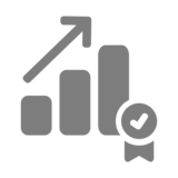 Icon: High quality standards - we're able to offer the highest quality by monitoring all processes