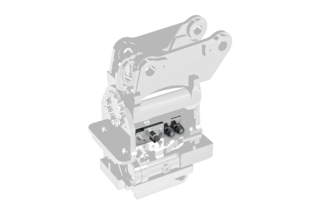 HYDAC provides space-saving solutions for tiltrotators - intelligently designed and lightweight.